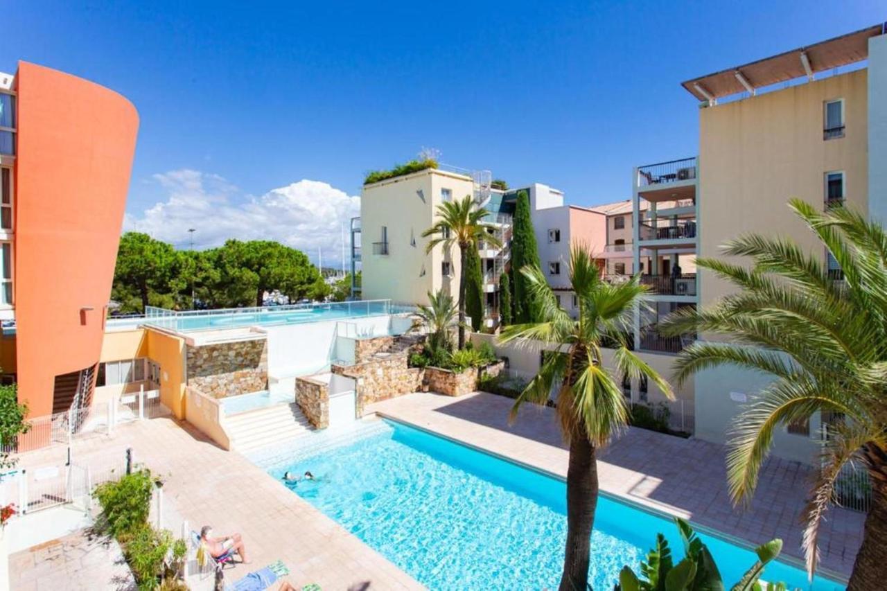 Appartement Port Prestige - Terrasse - Piscine - Parking Antibes Exterior foto